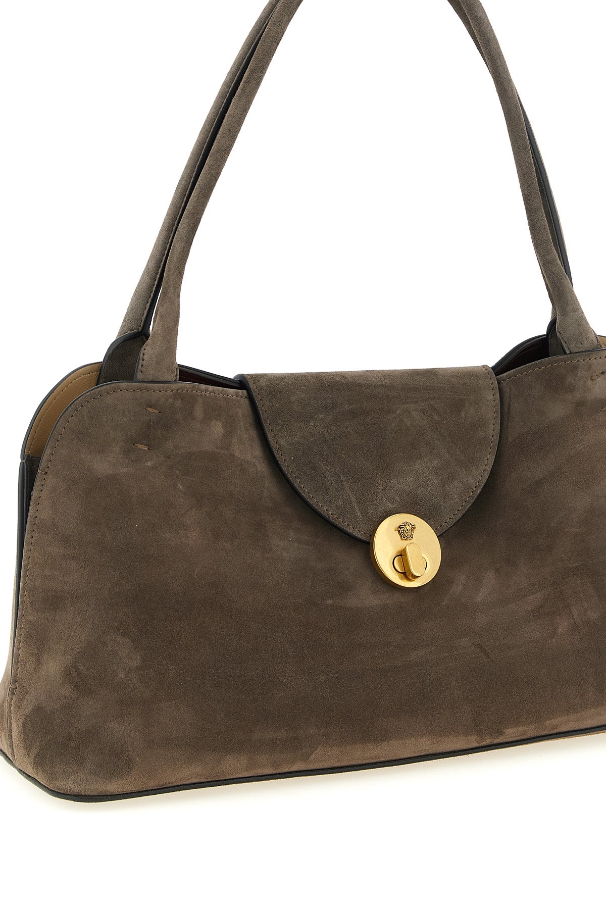 vivian medium shoulder bag in suede