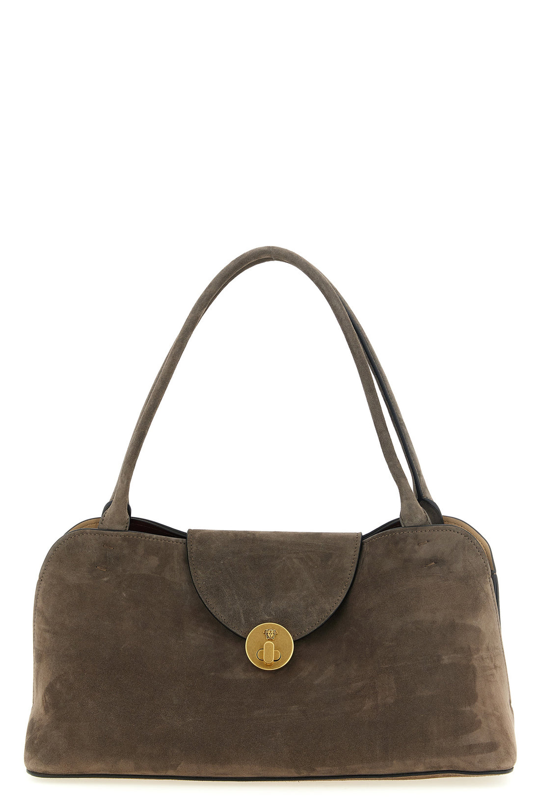 VERSACE OS vivian medium shoulder bag in suede