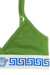 ribbed stretch cotton jersey bralette