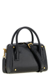 the versace roomy small handbag is made of fine smooth calf leather
