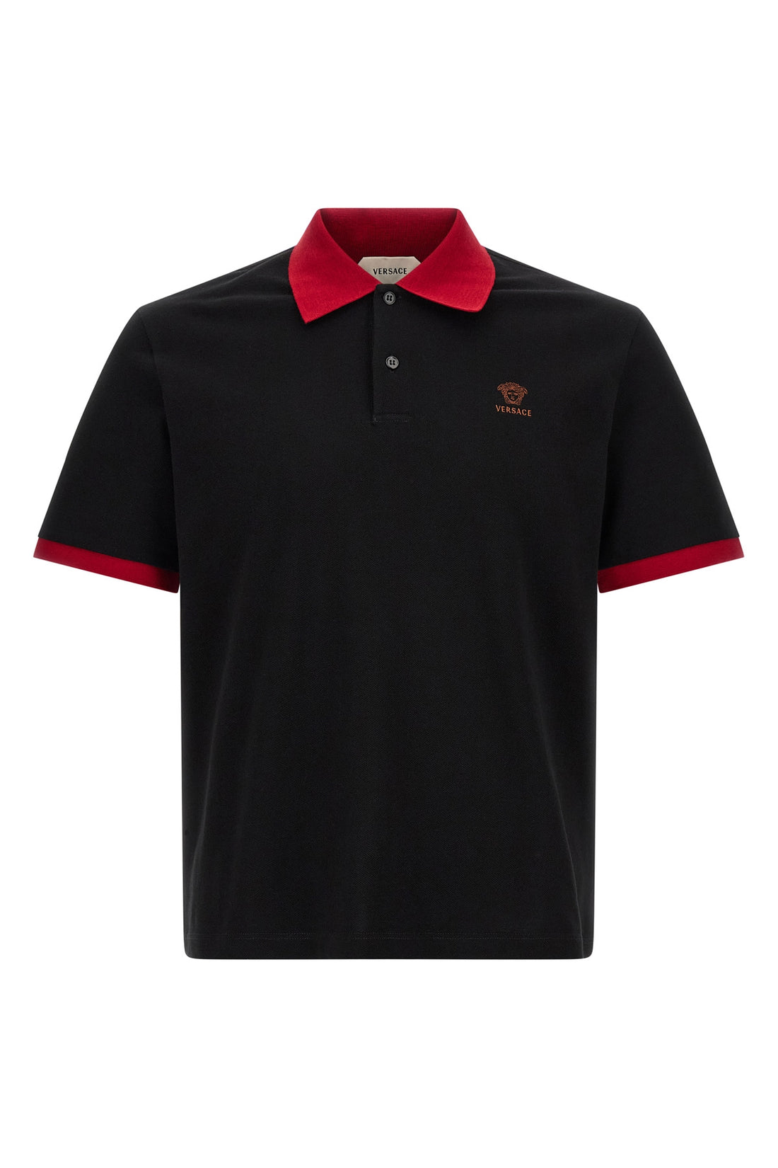 VERSACE L cotton piqué polo shirt