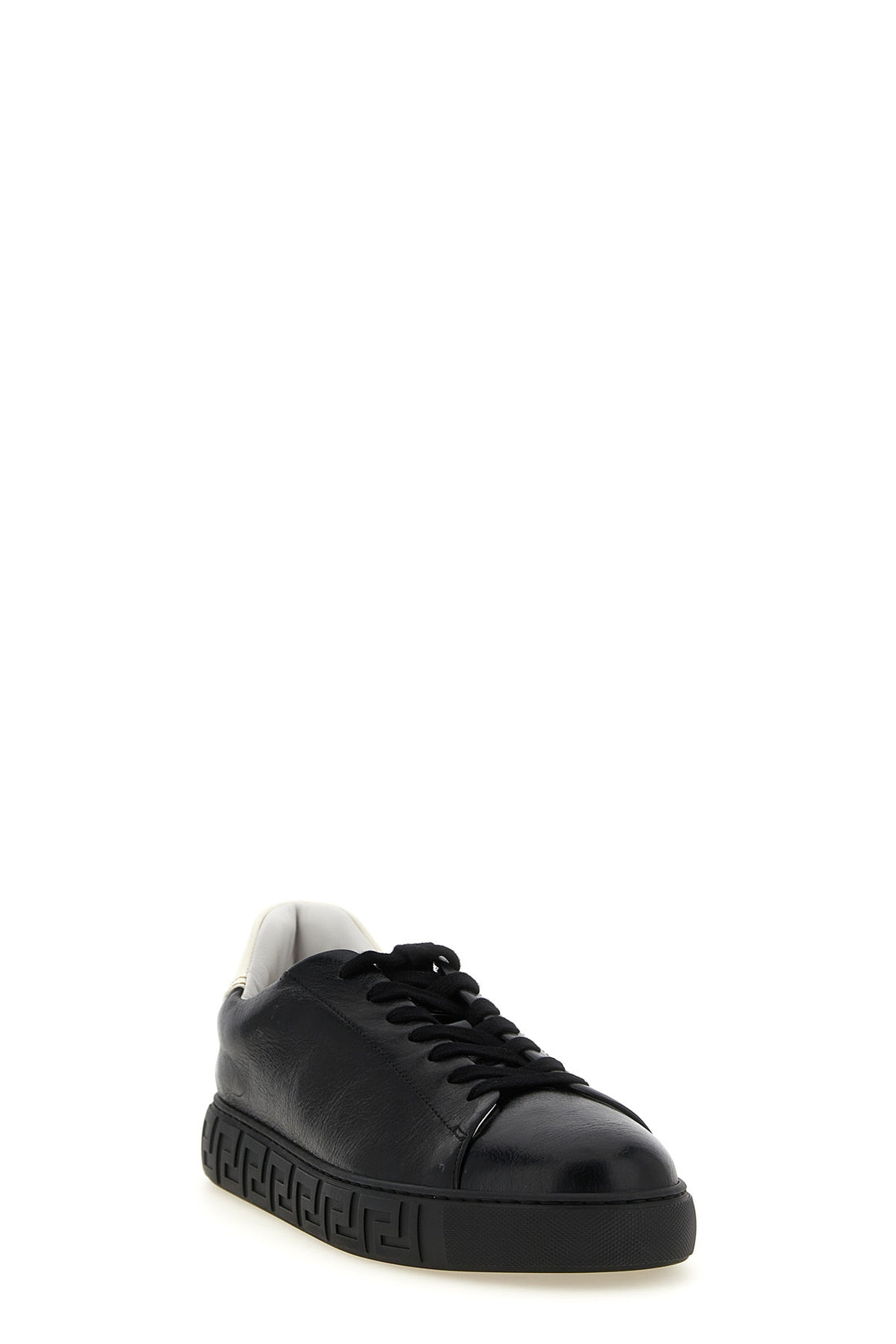 VERSACE 40 versace low-top sneakers in fine calf leather