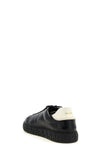 versace low-top sneakers in fine calf leather