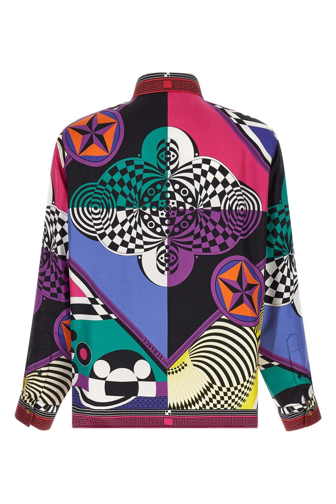 VERSACE 38 the versace shirt stands out as an exercise in sartorial precision and graphic i