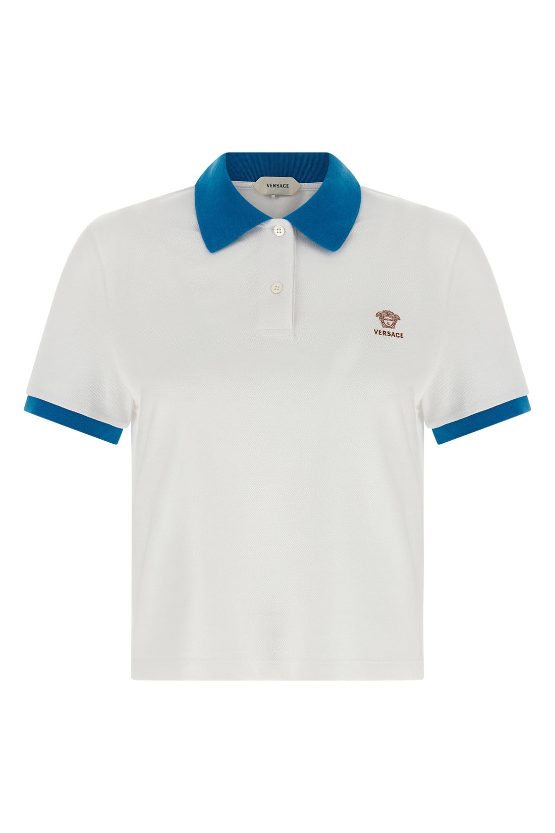 VERSACE 40 cotton piquet polo shirt