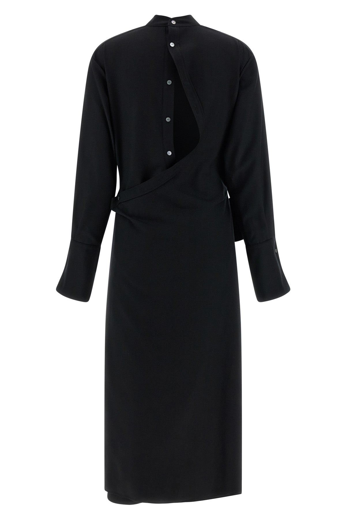 thalassa virgin wool flannel midi dress