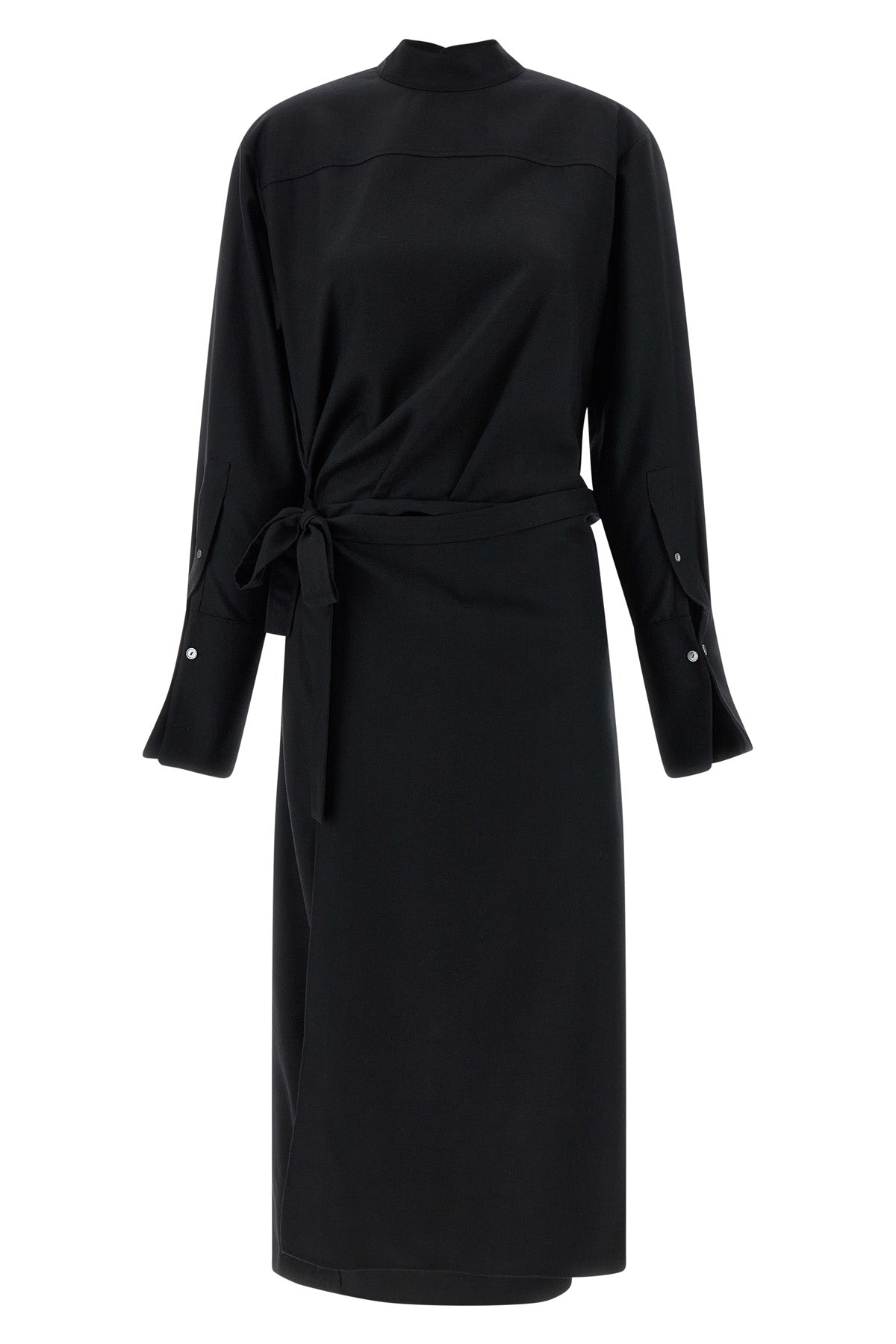 thalassa virgin wool flannel midi dress