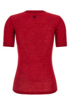 ribbed stretch virgin wool t-shirt