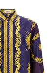 the versace shirt in silk twill