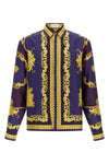 the versace shirt in silk twill