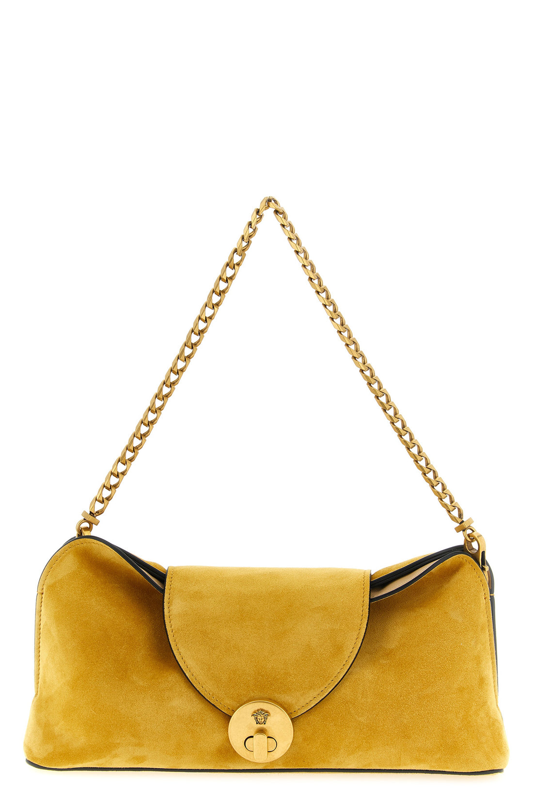 VERSACE OS the versace vivian clutch bag is distinguished by a soft silhouette made of fi