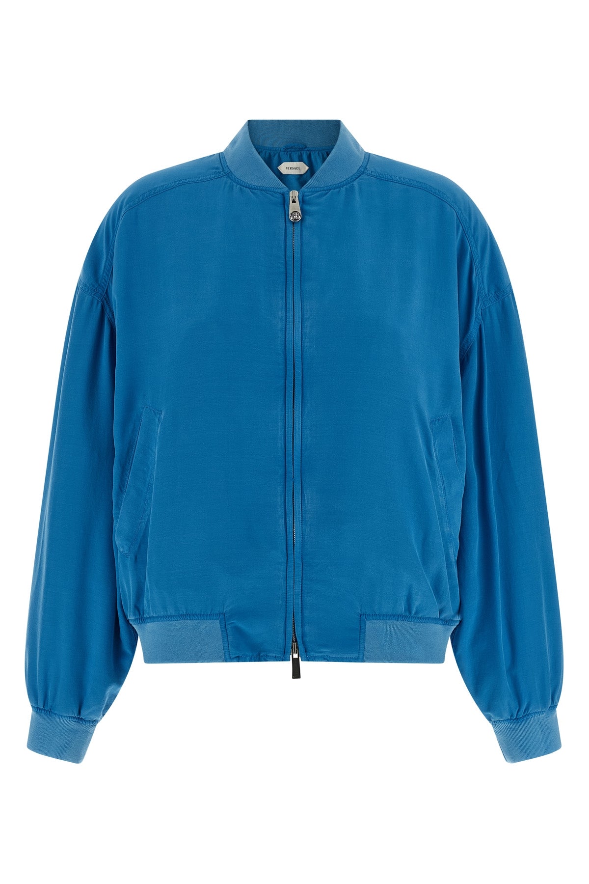 over-tinted silk poplin blouson