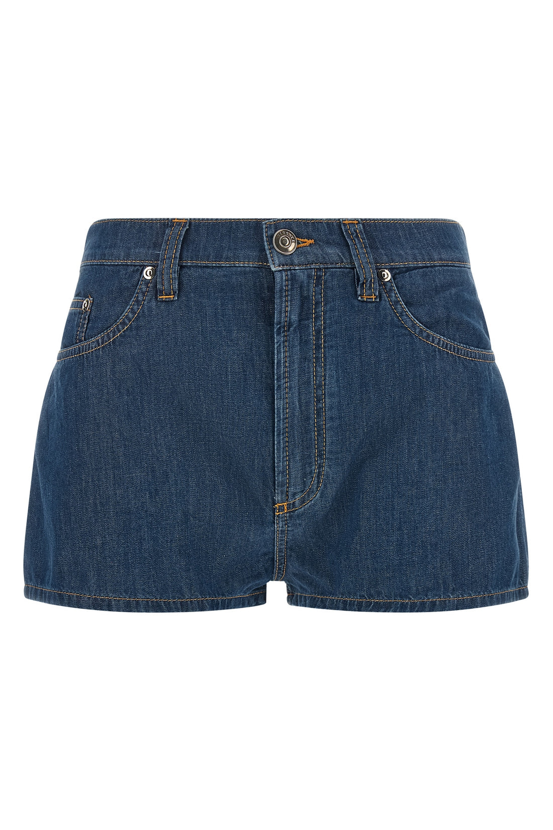 VERSACE 28 versaces high-waisted chambray denim shorts represent a refined approach to cas