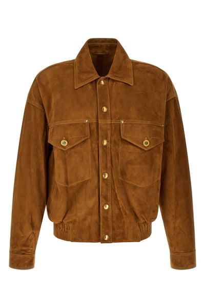 the versace blouson in fine lambskin