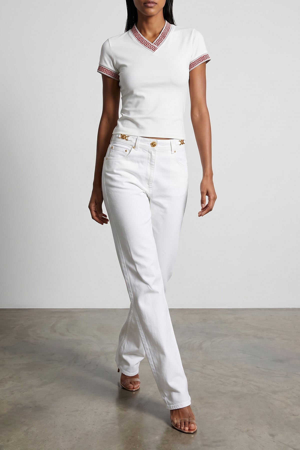 stretch cotton jersey t-shirt