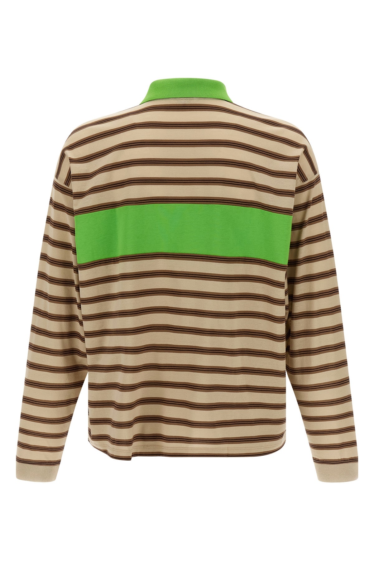 striped lightweight cotton polo shirt