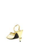 gianni sandals in laminated metallic nappa leather