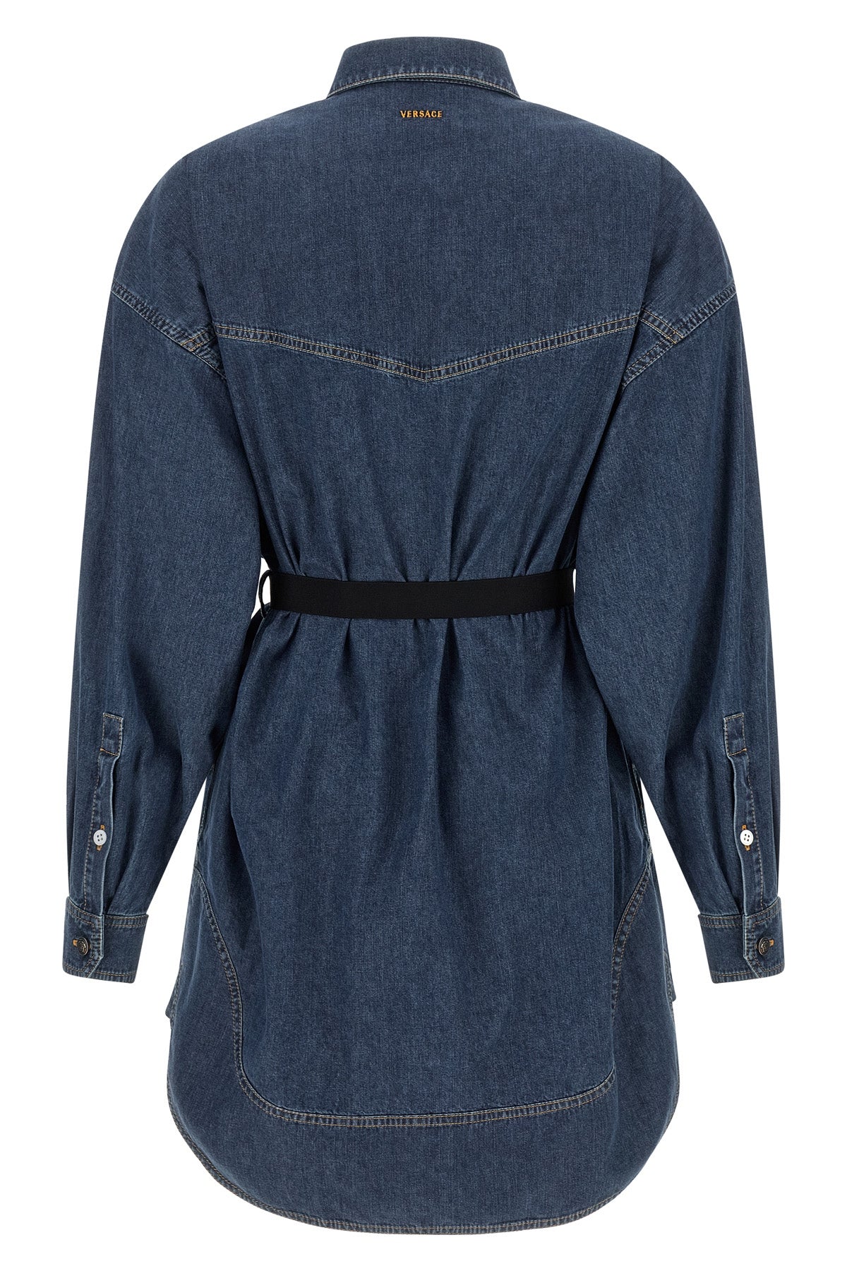 versaces chemisier dress redefines the codes of casualwear through impeccable c
