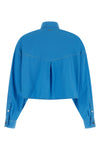 the versace cropped shirt redefines informal tailoring through a shortened and p