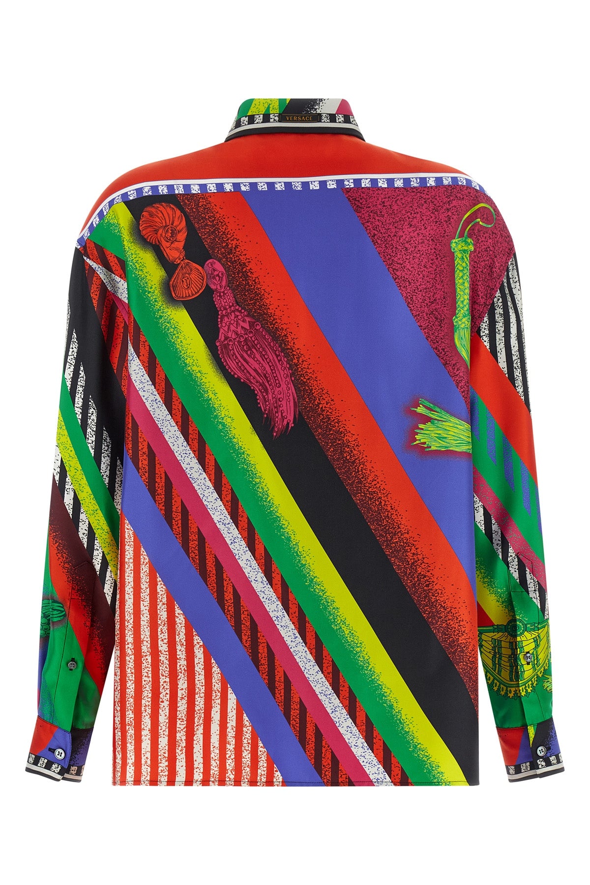 the versace shirt defines contemporary luxury through its vibrant visual identit