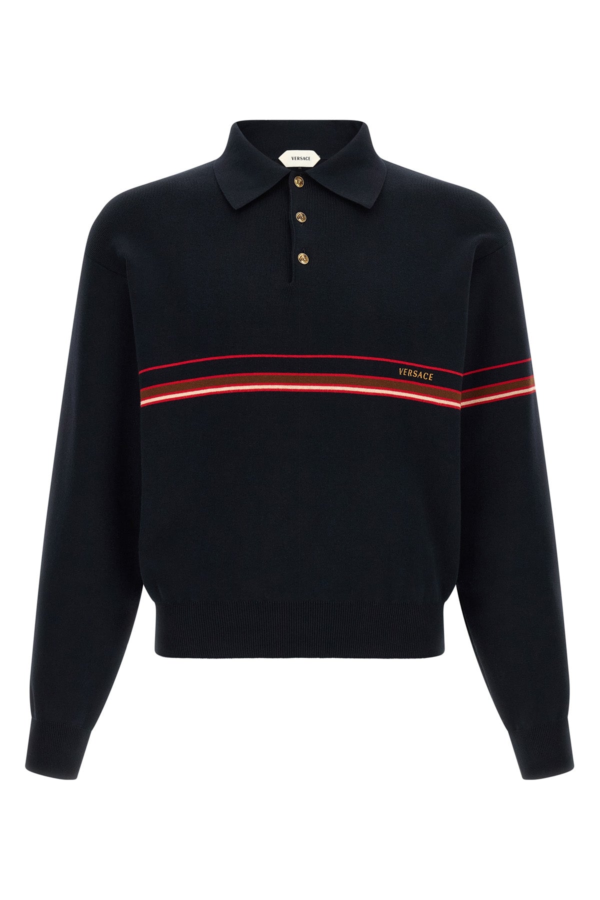 cotton knit polo shirt