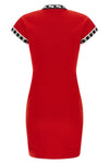 cotton knit mini dress
