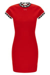 cotton knit mini dress