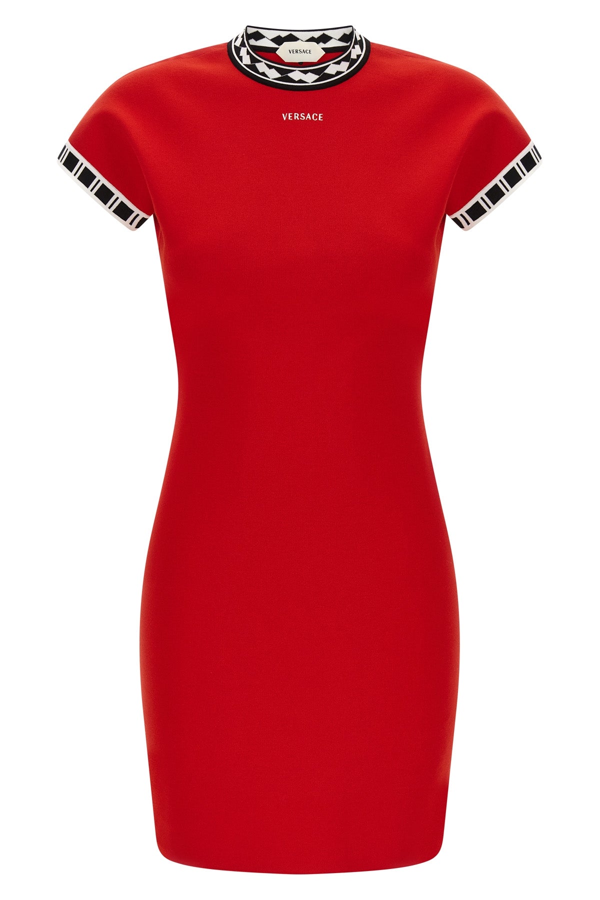 cotton knit mini dress