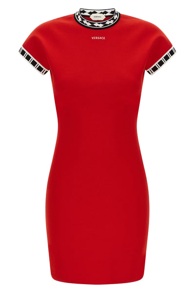 cotton knit mini dress