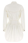 the versace chemisier dress redefines the classic silhouette through precise sar