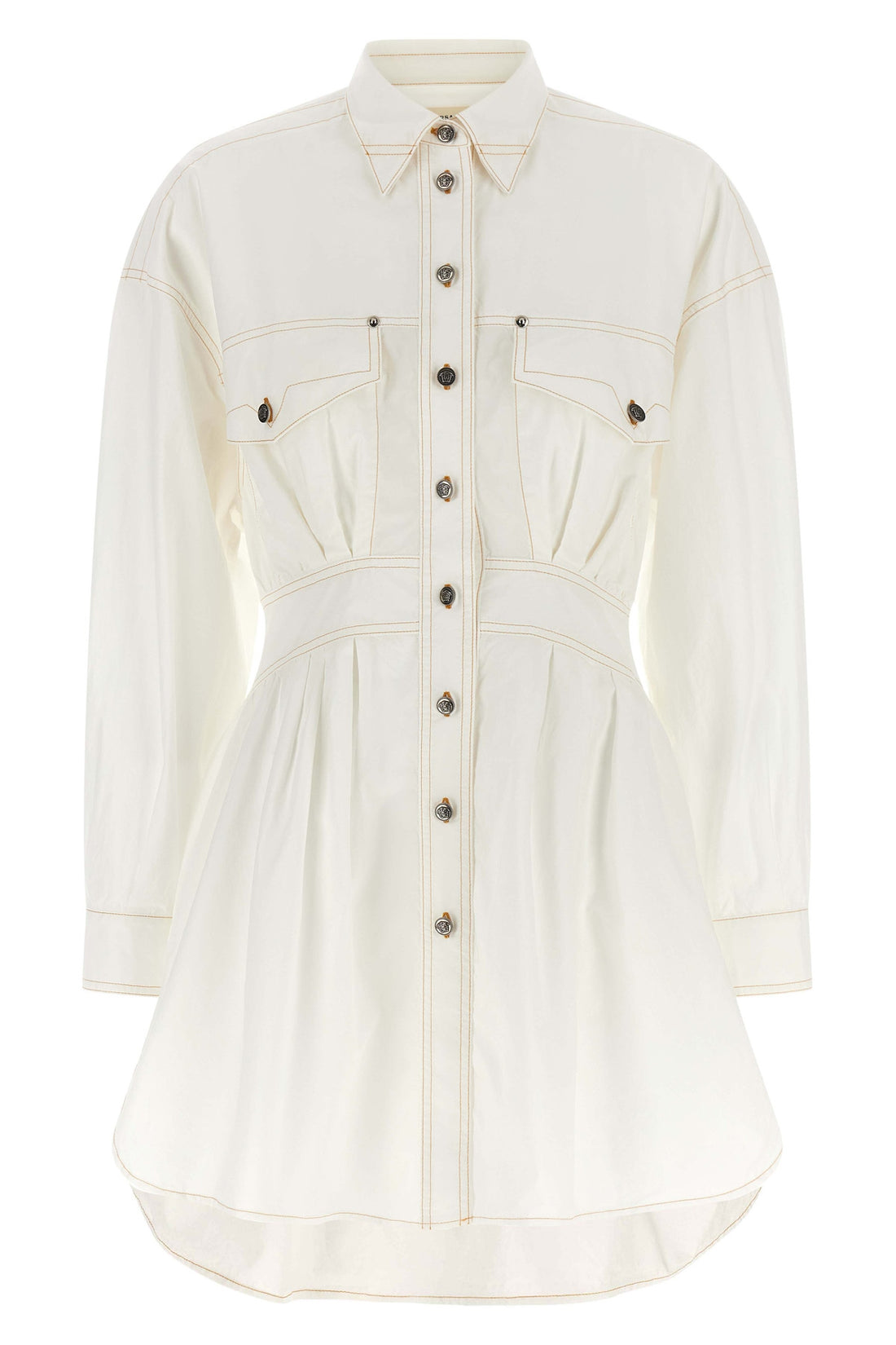 VERSACE 38 the versace chemisier dress redefines the classic silhouette through precise sar