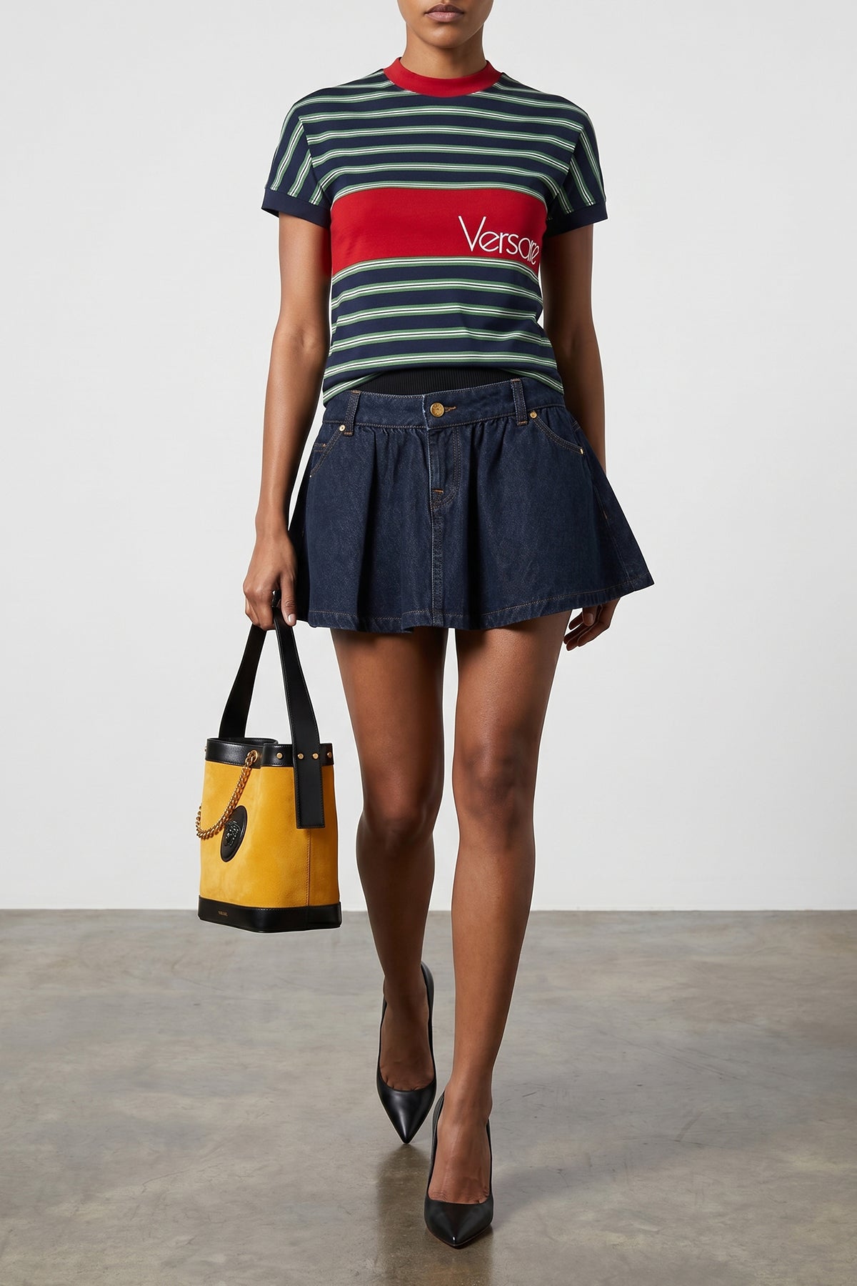 light striped cotton t-shirt