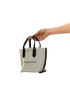 essential xs handbag made of dotted cotton canvas