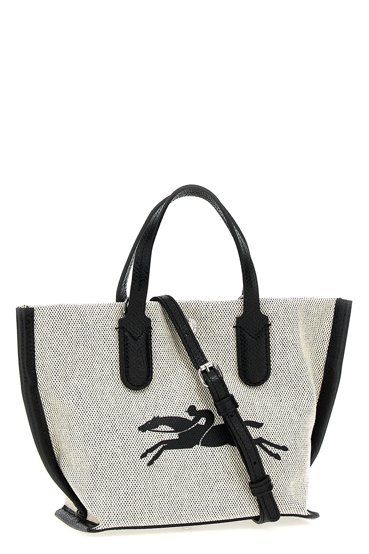 essential xs handbag made of dotted cotton canvas