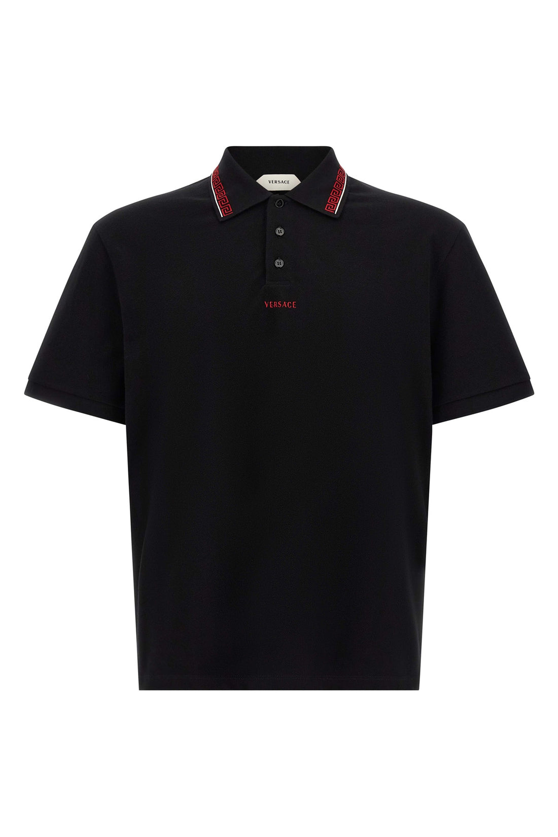VERSACE L cotton piqué polo shirt