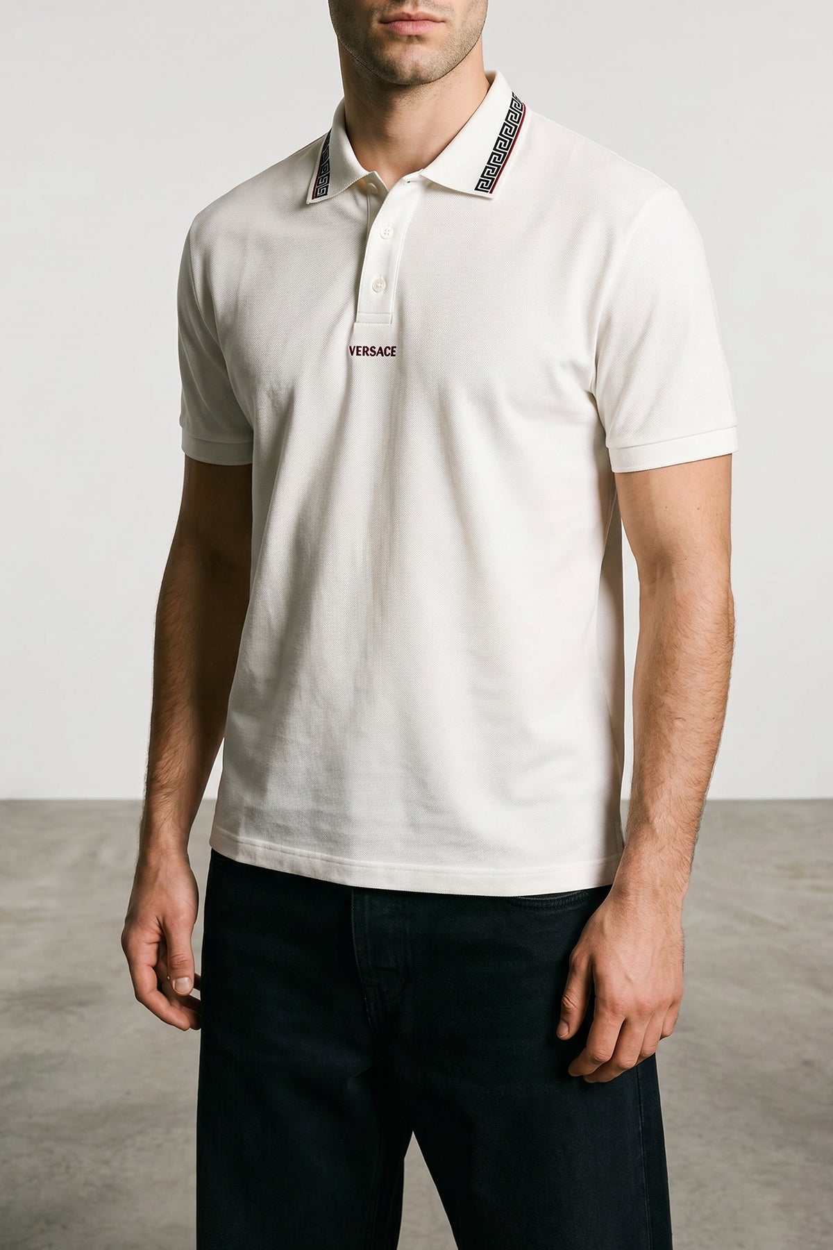 cotton piqué polo shirt