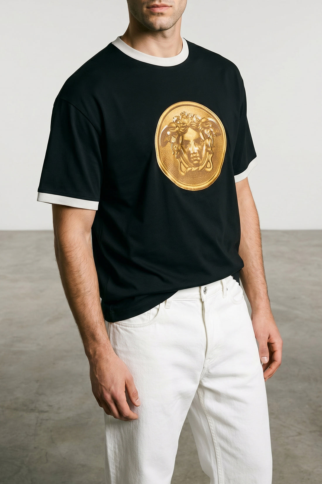 VERSACE L cotton jersey t-shirt
