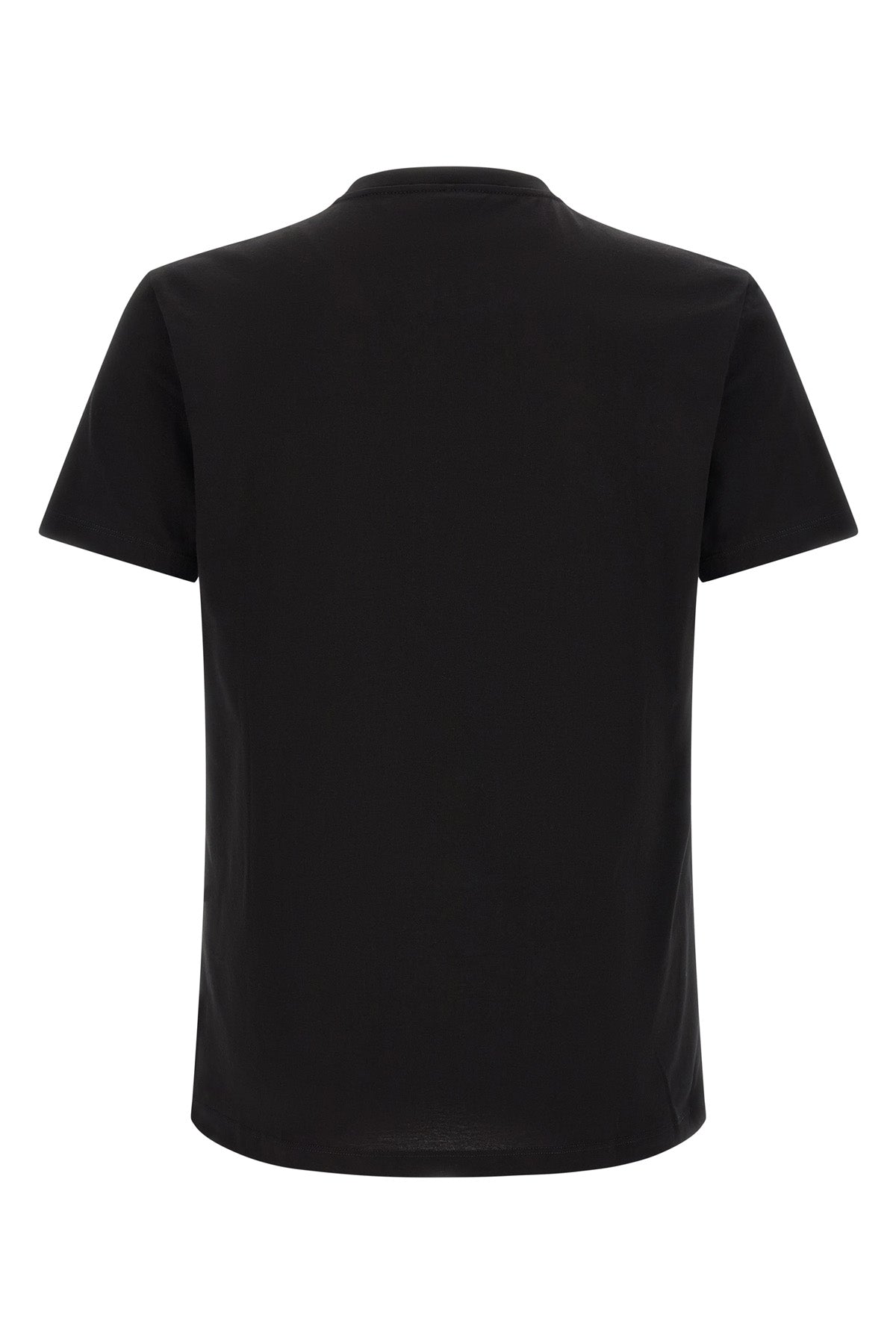 the versace compact cotton jersey t-shirt defines the silhouette through impecca