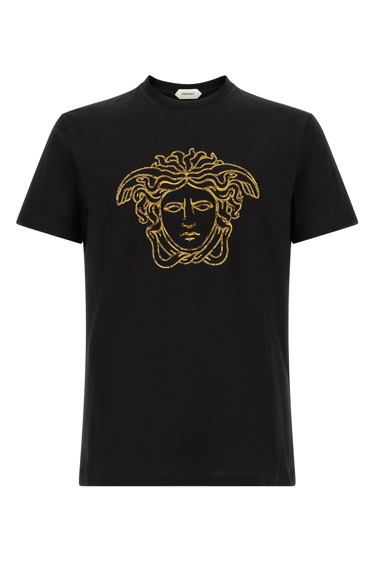 the versace compact cotton jersey t-shirt