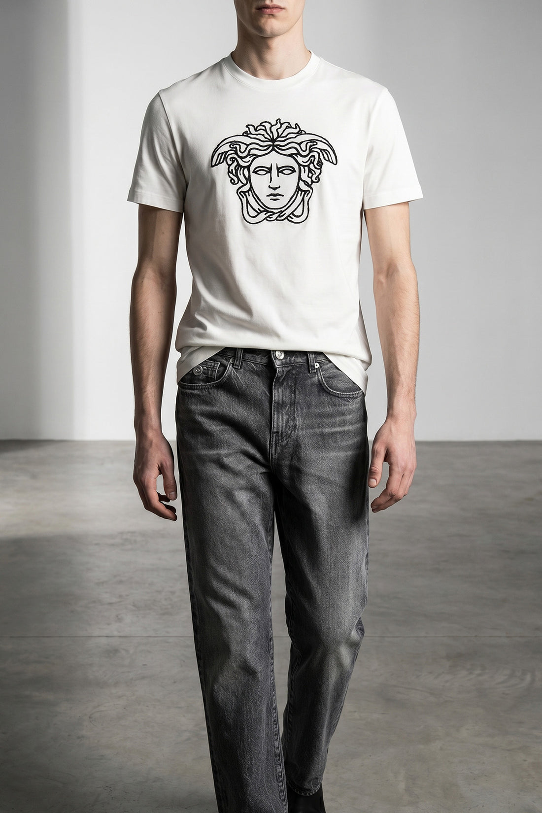 VERSACE L cotton jersey t-shirt