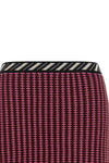versaces crochet mini skirt defines a contemporary approach to knitwear