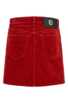 the versace pure cotton corduroy miniskirt redefines casual dress codes through