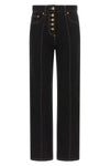 versace high-waisted jeans redefine casual aesthetics through rigorous tailored