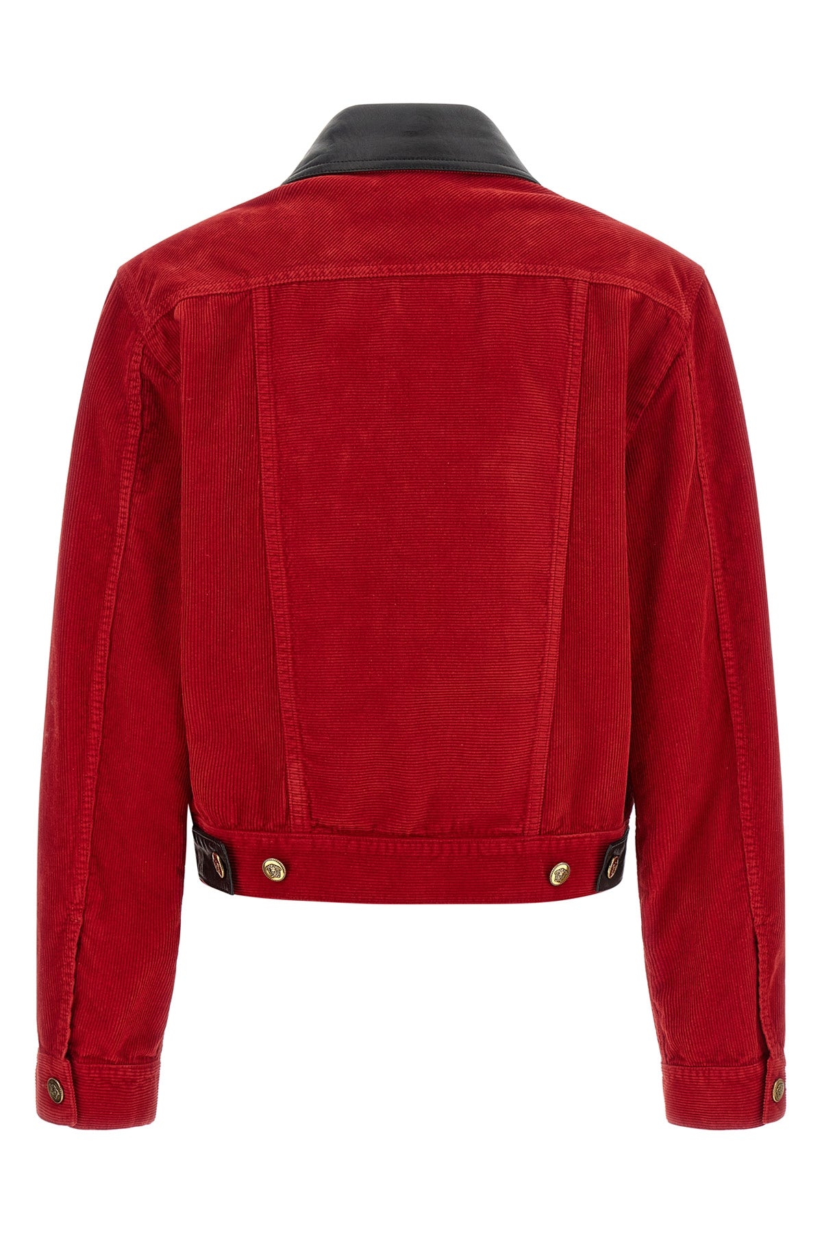 the versace velvet jacket redefines the codes of structured outerwear through bo