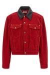 the versace velvet jacket redefines the codes of structured outerwear through bo