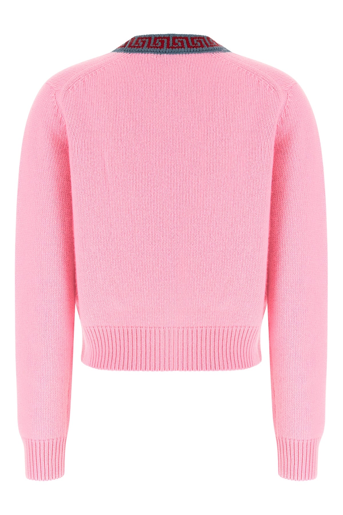 the versace cardigan redefines everyday knitwear through an essential design and