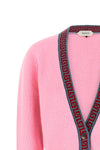 the versace cardigan redefines everyday knitwear through an essential design and