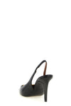 versace leather slingback heels in fine lambskin embodies the maisons sartorial