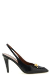 versace leather slingback heels in fine lambskin embodies the maisons sartorial
