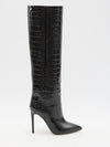 charcoal stiletto boots 105